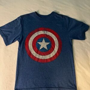 Blue Captain America T-Shirt